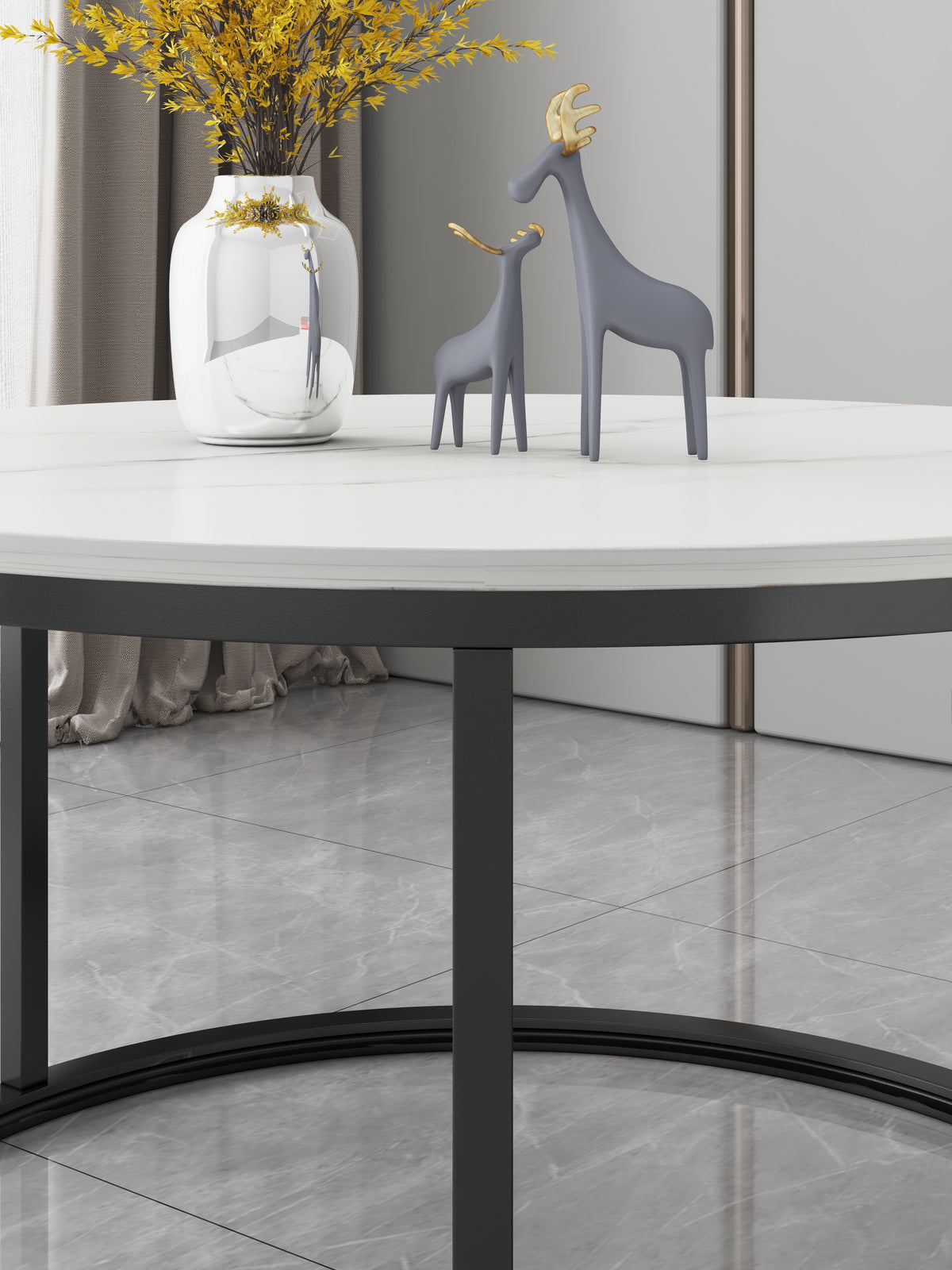 Synergy 2 In 1 Designer Nesting Coffee Tables (White)