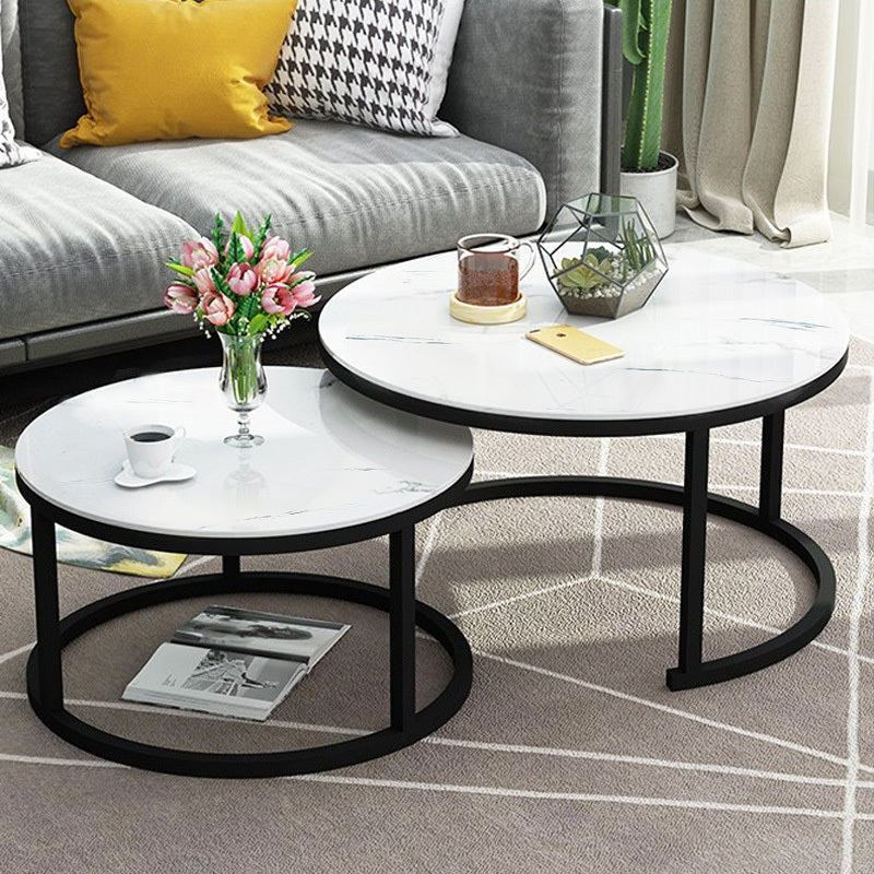 Synergy 2 In 1 Designer Nesting Coffee Tables (White)