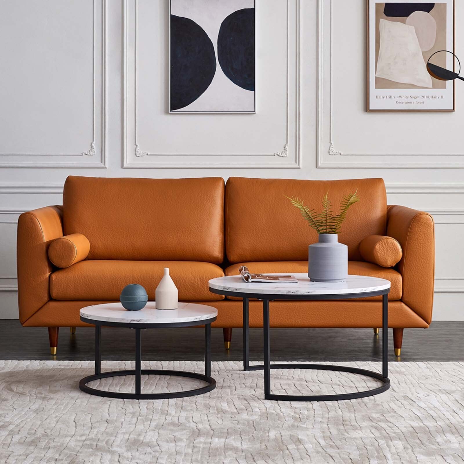 Synergy 2 In 1 Designer Nesting Coffee Tables (White)