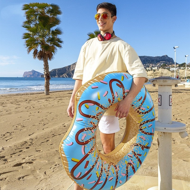 Bestway Inflatable Donut Pool Float Fun 107cm Swim Ring Tube (Blue)