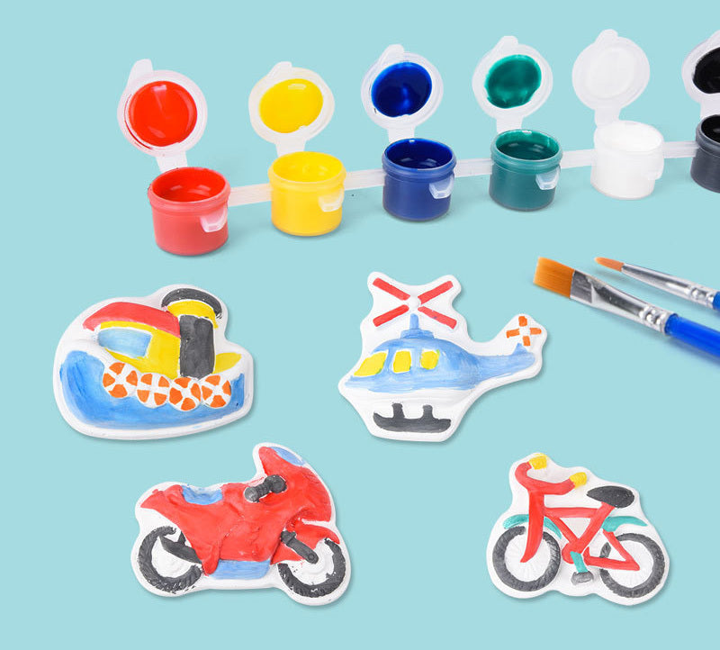 Large Plaster Painting Set Paint Your Own Figurines Arts and Crafts DIY Toy Kit (Animals)