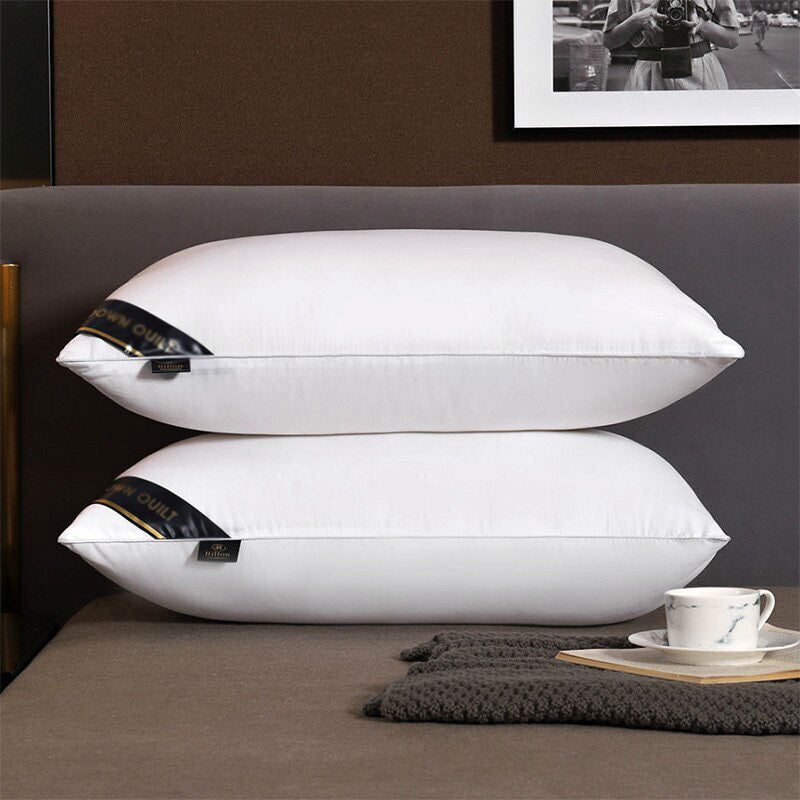 Luxury Hotel Standard Size Medium Profile Pillow (White)