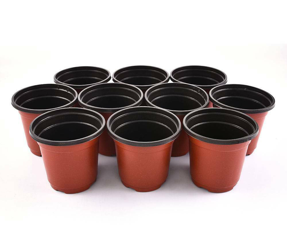 100 X Plant Flower Garden Pots Nursery Seedlings Pot Growing Container (150mm)