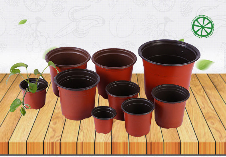 100 X Plant Flower Garden Pots Nursery Seedlings Pot Growing Container (150mm)