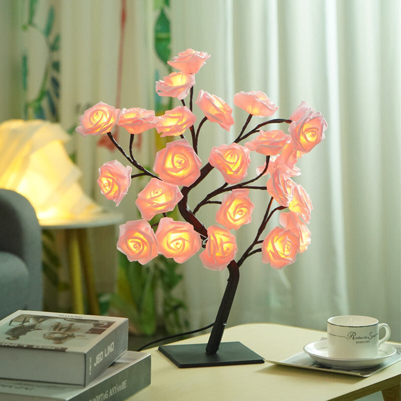 Rose Flower Tree Decorative Lamp LED USB Night Light