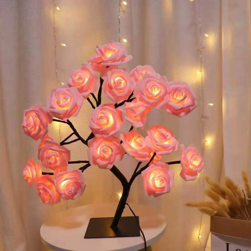 Rose Flower Tree Decorative Lamp LED USB Night Light