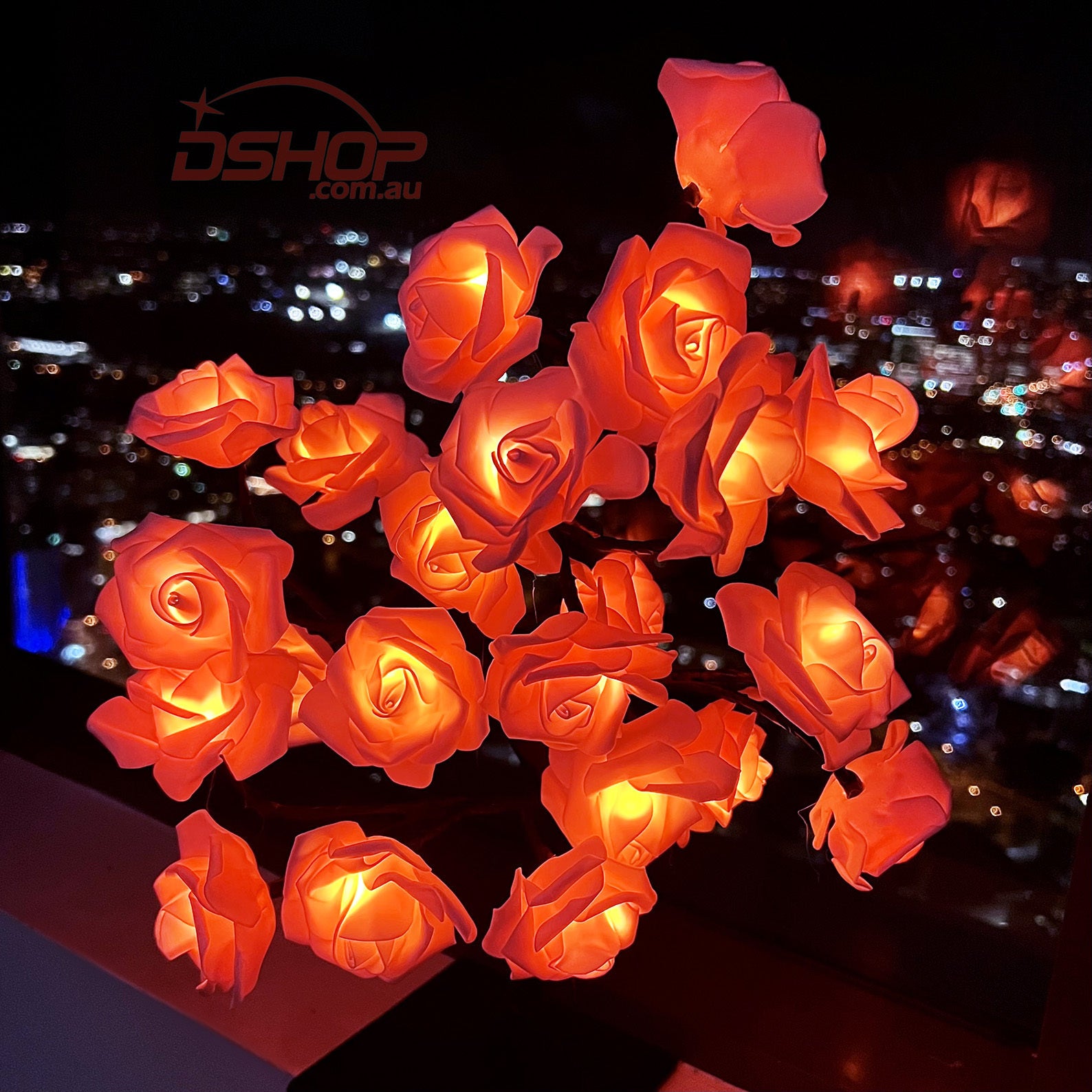 Rose Flower Tree Decorative Lamp LED USB Night Light