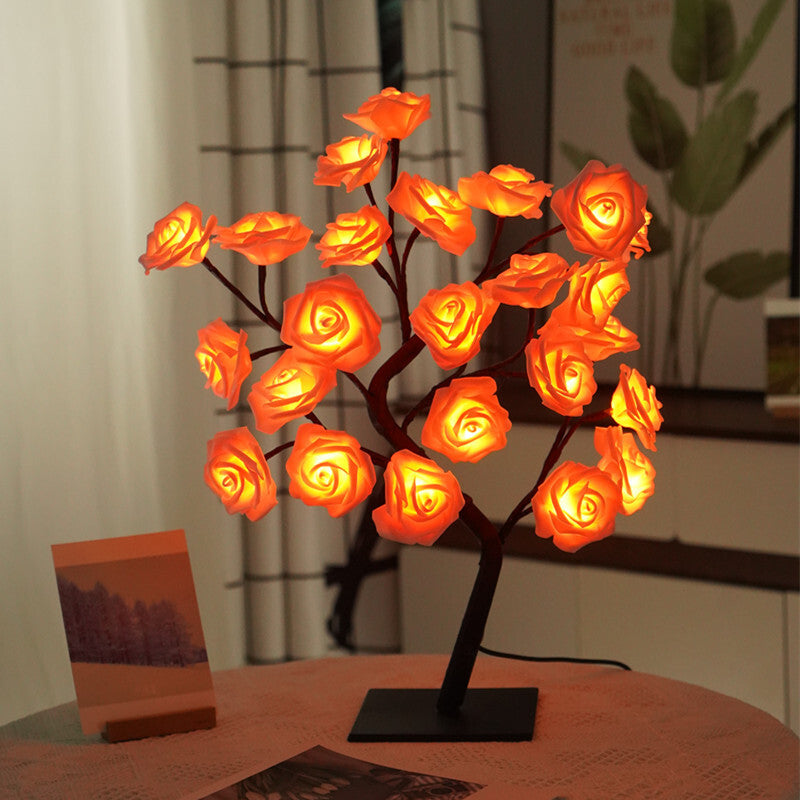 Rose Flower Tree Decorative Lamp LED USB Night Light