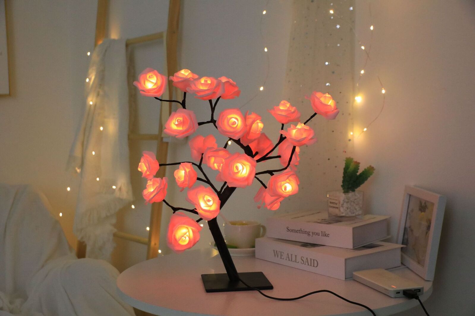 Rose Flower Tree Decorative Lamp LED USB Night Light