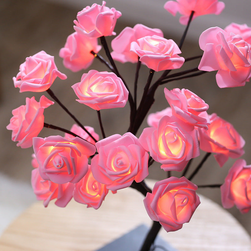 Rose Flower Tree Decorative Lamp LED USB Night Light