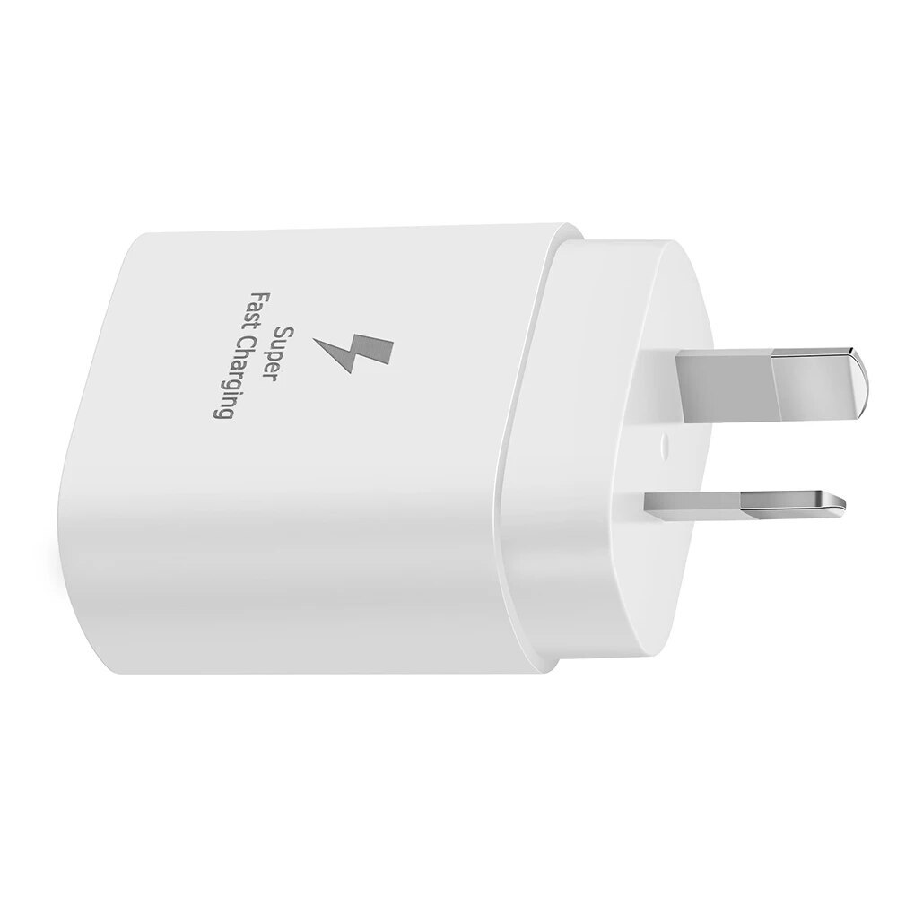 25W Super Fast Charger & 1m USB C to C Cable AC Wall Adapter iPhone Android AU Plug
