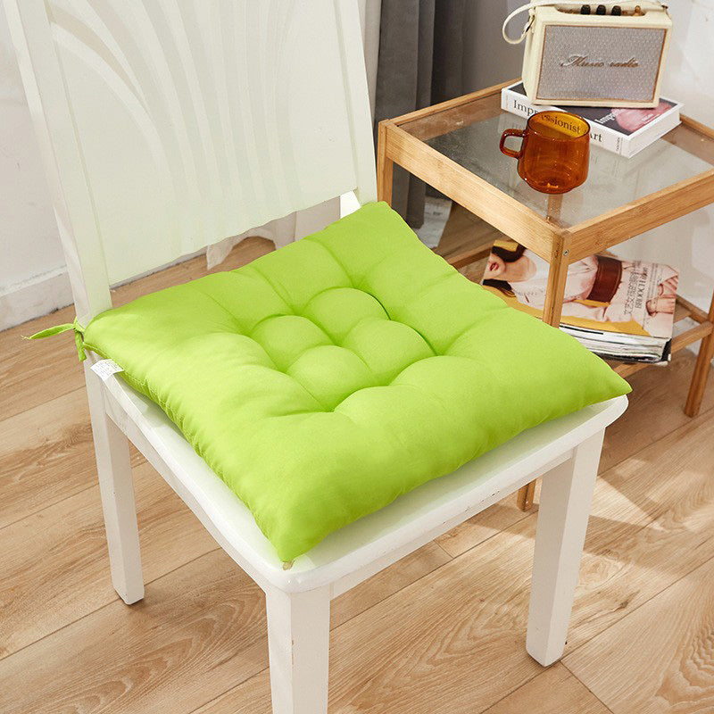 Dining /Office Chair Pad Cotton Seat Cushion (Lime Green)