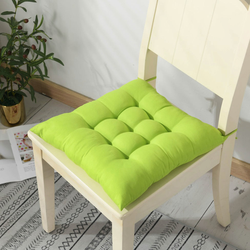 Dining /Office Chair Pad Cotton Seat Cushion (Lime Green)