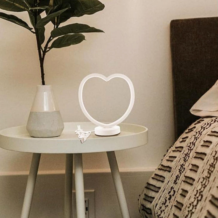 Heart Shaped Table Lamp LED Eye Protection Decorative Lantern Night Light