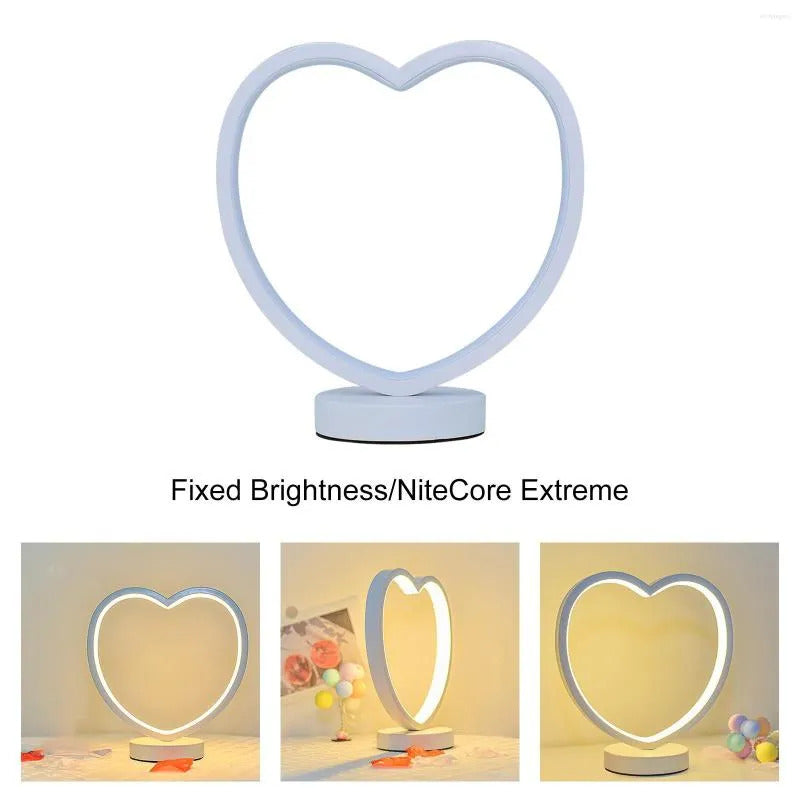 Heart Shaped Table Lamp LED Eye Protection Decorative Lantern Night Light