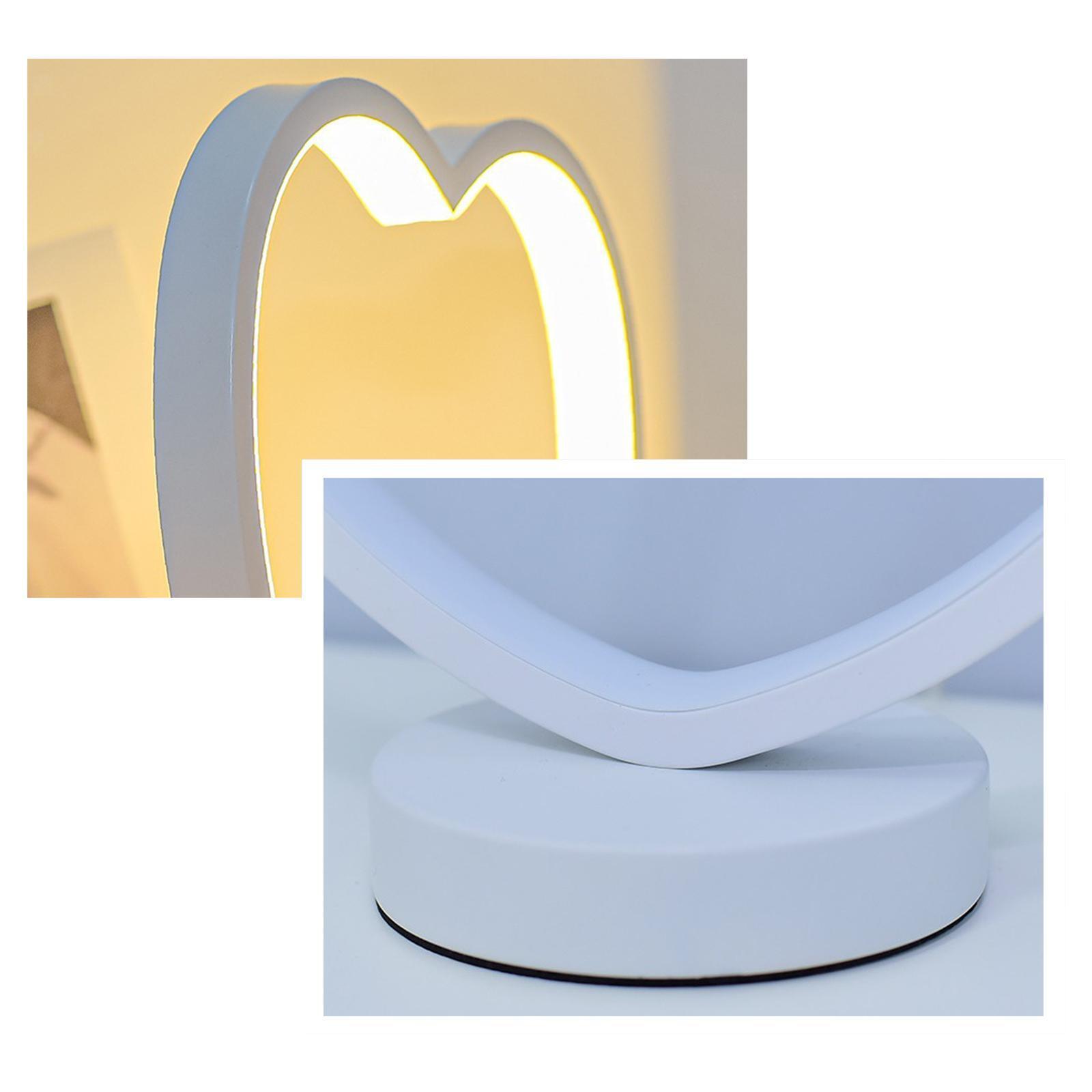 Heart Shaped Table Lamp LED Eye Protection Decorative Lantern Night Light