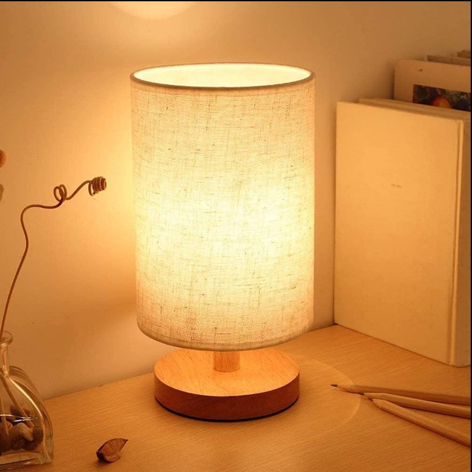 Classic Wooden LED Table Lamp Night Light