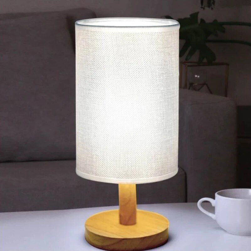 Classic Wooden LED Table Lamp Night Light
