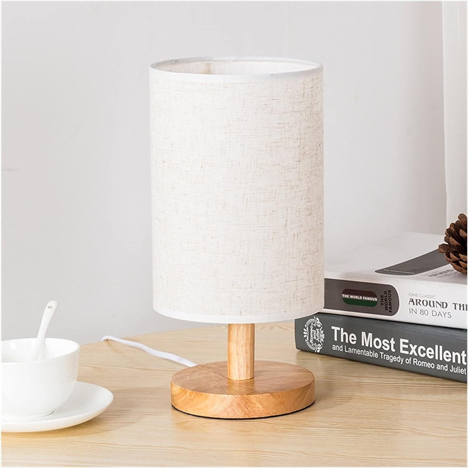 Classic Wooden LED Table Lamp Night Light