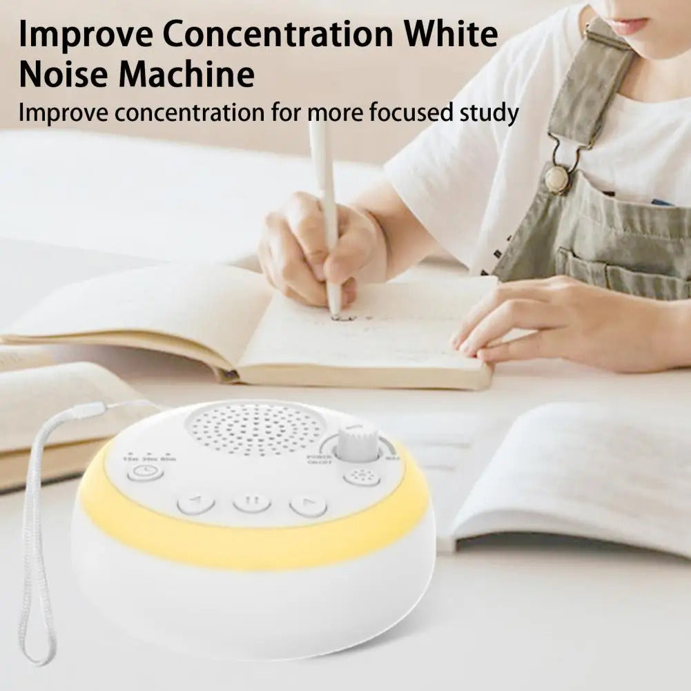 Tranquil Sleep White Noise Portable Sound Machine Baby Soothing Sounds with Adjustable Timer