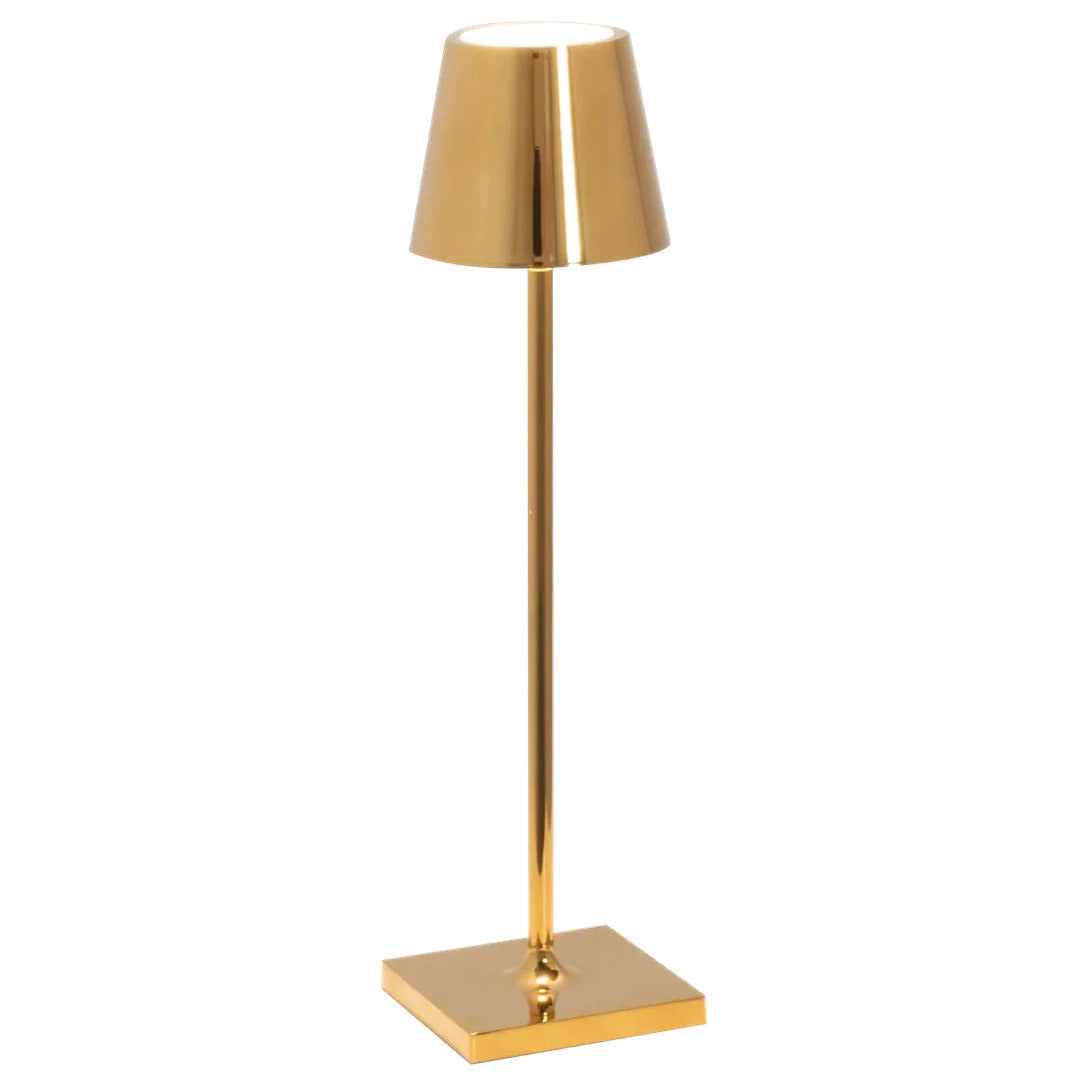 Luxury Designer LED Metal Tall Table Lamp Cordless Touch Sensor Night Light (Gold)
