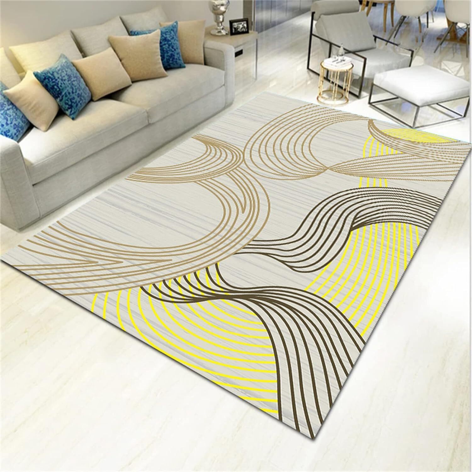 XL Large Lush Plush Rhythm Cotton Carpet Rug (280 x 180)