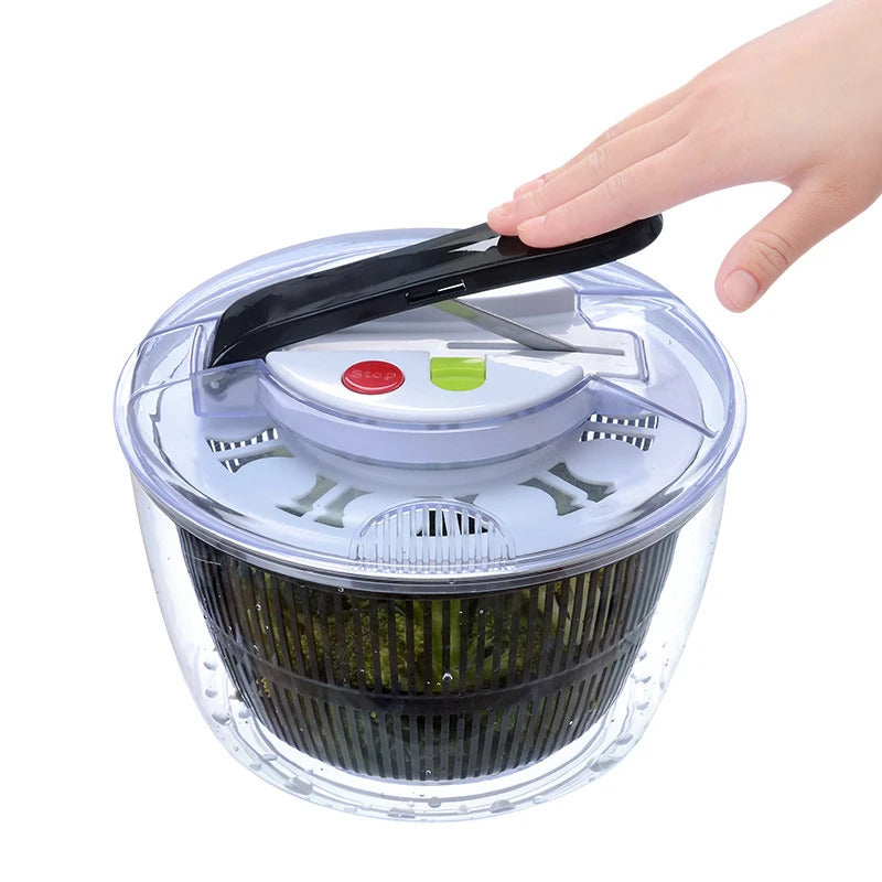5L Salad Spinner Large Capacity Vegetable Washer Dryer Kitchen Tool
