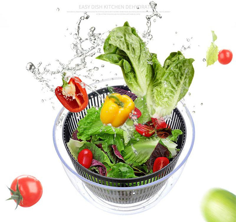 5L Salad Spinner Large Capacity Vegetable Washer Dryer Kitchen Tool