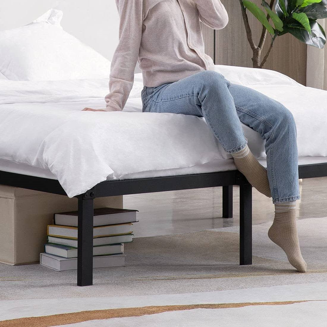 Ultimate Comfort Double Innerspring Mattress & Heavy-Duty Bed Frame Set