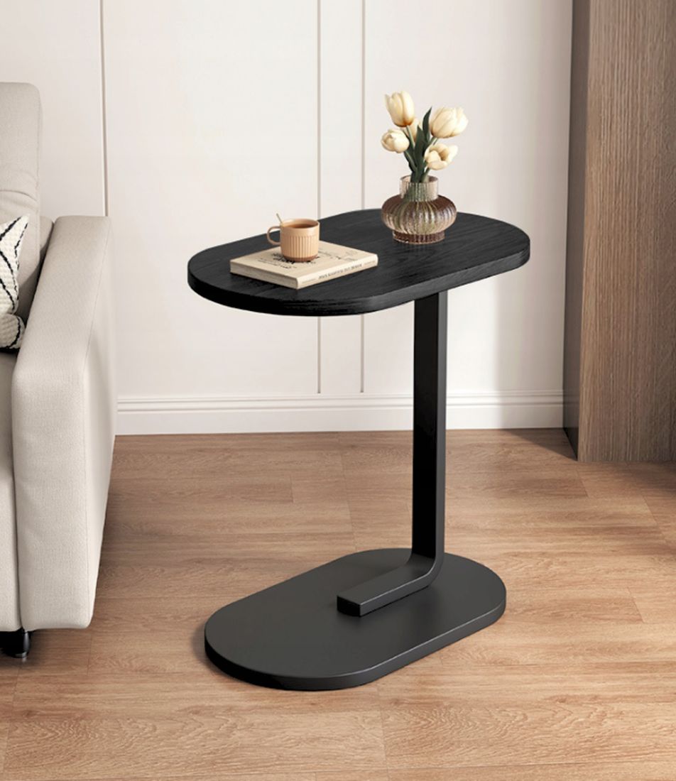 Cogency Sofa Bed Side Table Laptop Desk Accent Coffee Stand (Black)