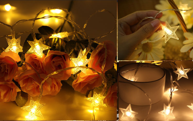 20 Star Lights LED String Light Home Garden Decorations (3m, 20LED)