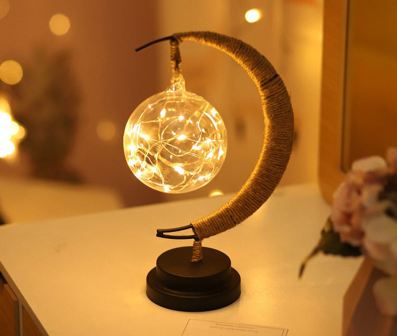 Enchanted Lunar Lamp LED Moon Night Light Cozy Home Decor Lighting