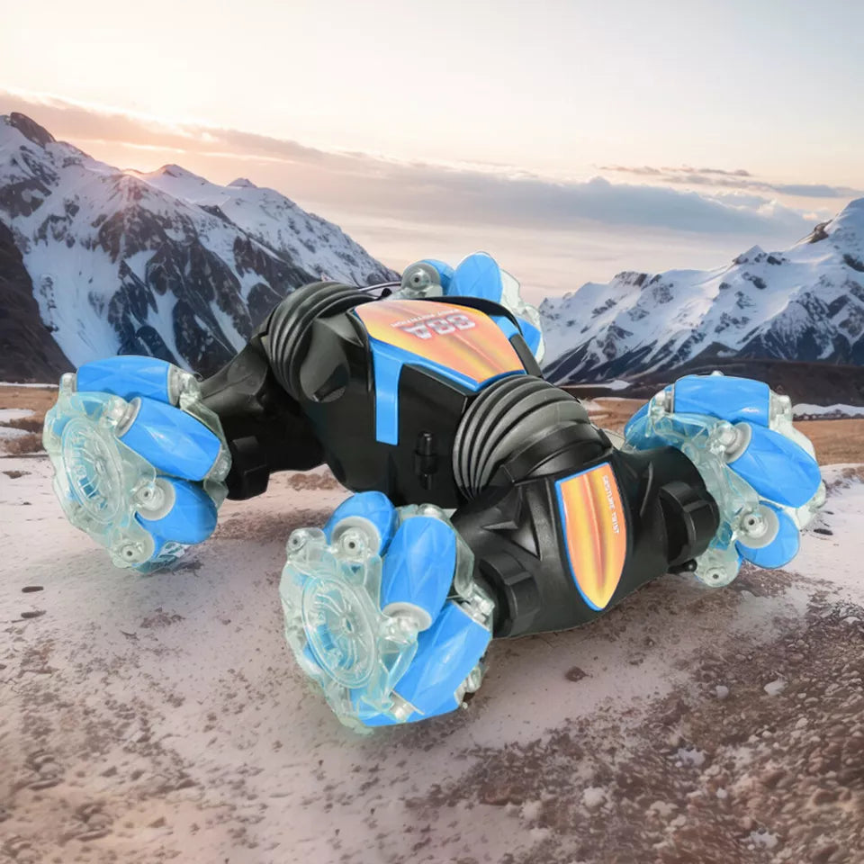 LED Hand Gesture Remote Control Twister Stunt Car (Blue)