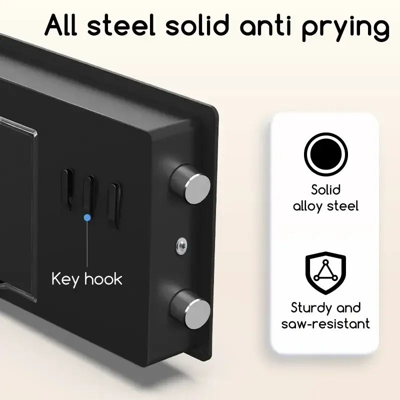 Anti-Theft Fireproof Digital Home Safe with Keypad and Key Lock