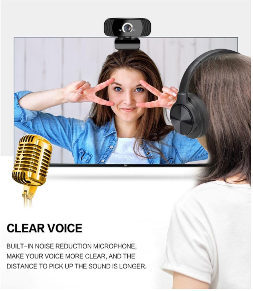 1080p Full HD Webcam for High-Resolution Video